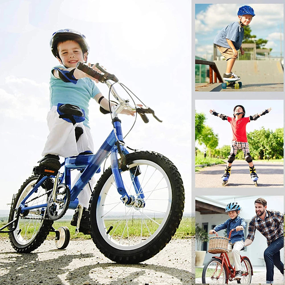 Kids protection Helmet Knee Elbow Wrist Pads