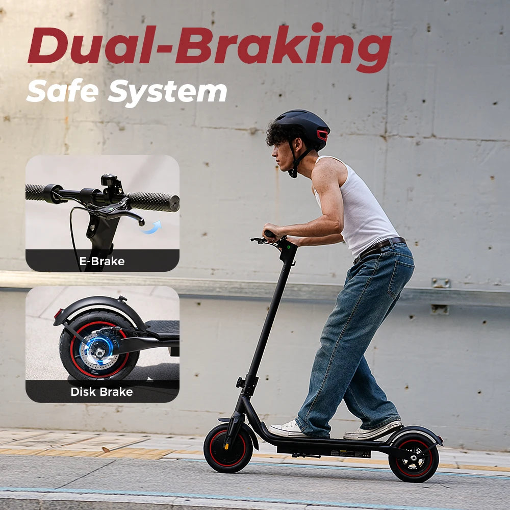 W5 E-scooter Inflatable Tire 30km/h Dual Brake With APP - Cilla Scooters