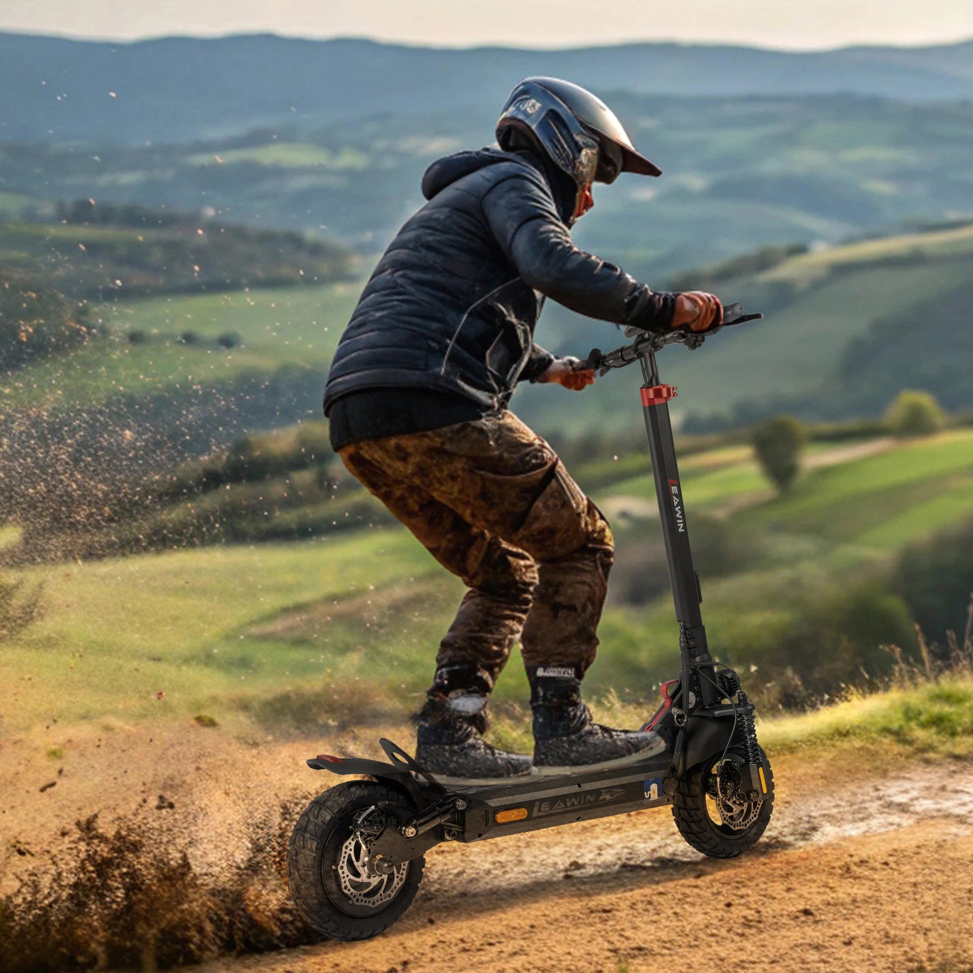 vankel 10 Inch Electric Scooter 800W Motor 48V18.2 Ah Battery Foldable E-scooter Smart LCD Display Scooter with Shock Absorber - Cilla Scooters