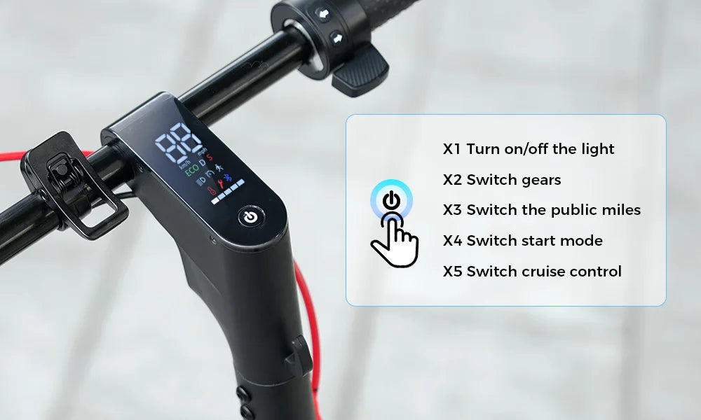 W7 E-scooter 4-Speed Modes 35km/h double shock absorbers - Cilla Scooters