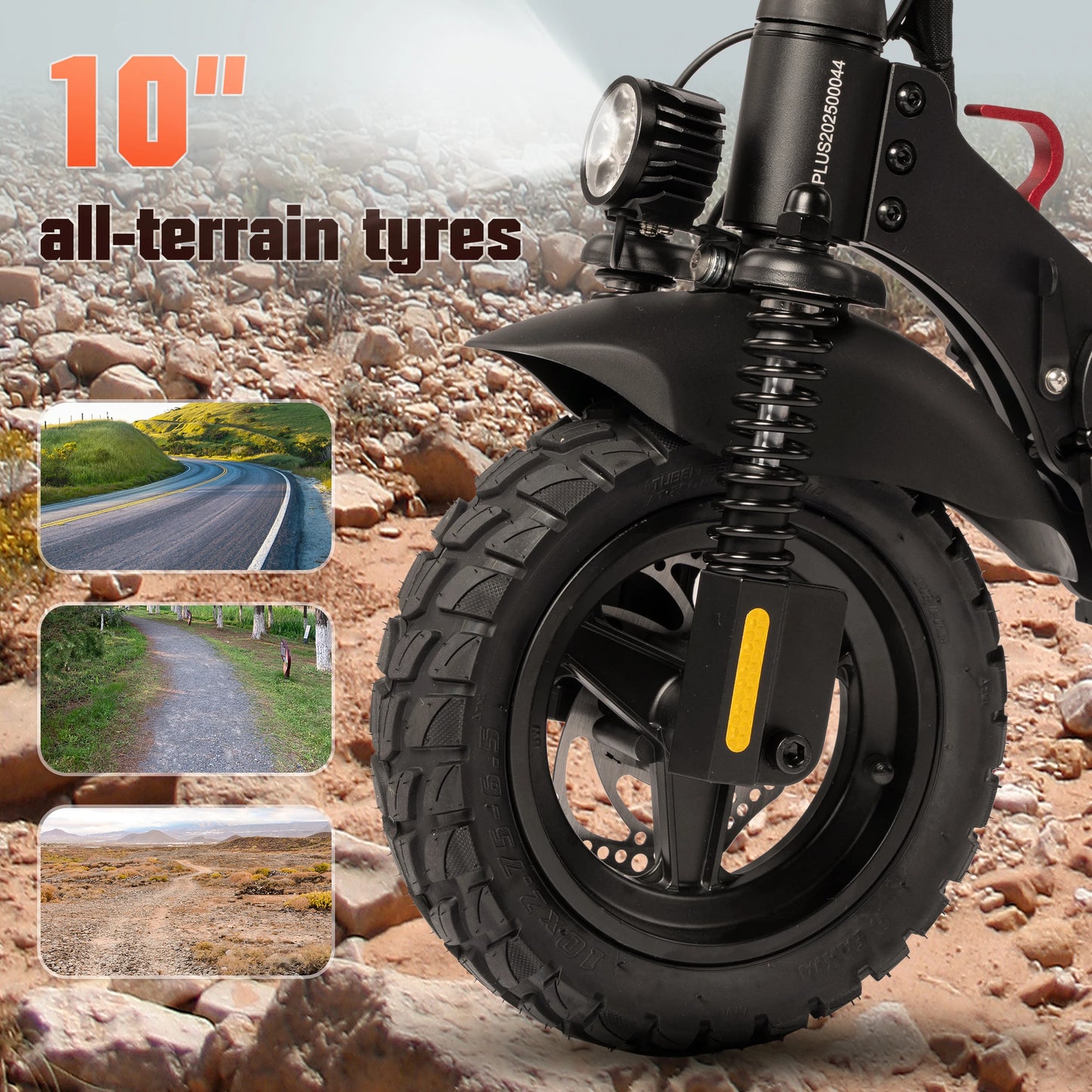 vankel 10 Inch Electric Scooter 800W Motor 48V18.2 Ah Battery Foldable E-scooter Smart LCD Display Scooter with Shock Absorber - Cilla Scooters