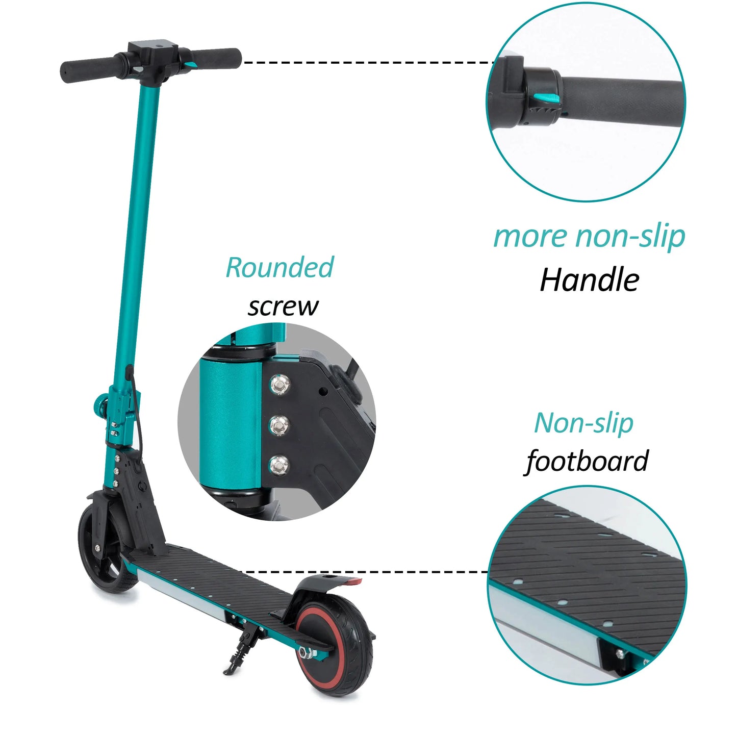 Vankel Electric Scooter for Child 6.5" Folding E-Scooter Kids 6–12 Years, 150W Motor, 60Wh Scooter  Max Range 5–8km Boys Girls