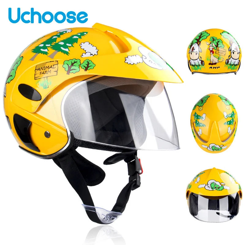Child Motorcycle Helmet 3-9 Years Abs Unisex Safety Motocross Helmet Casco Motocross Bicycle Downhill Capacete ATV Cross Helmet