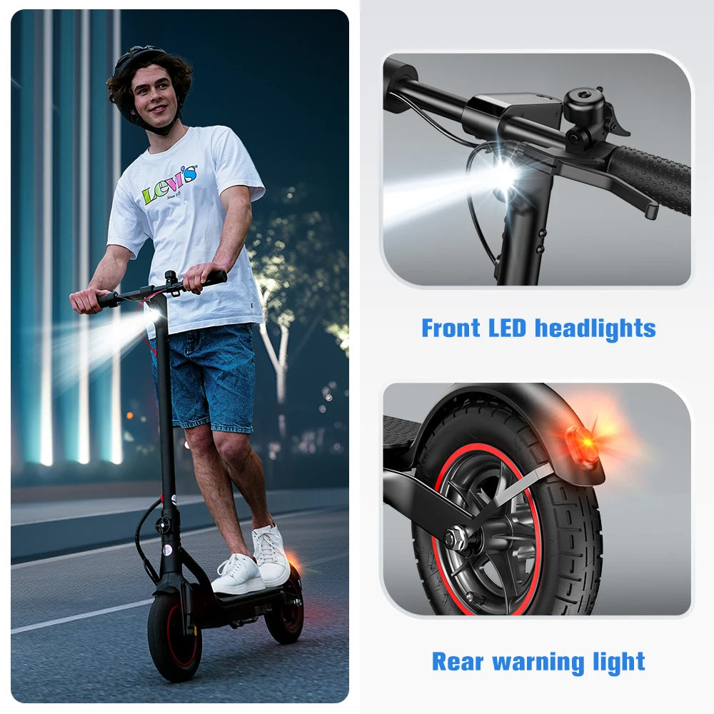 W6 Electric Scooter 10 Inch 500W Motor 36V 10.5Ah Battery 35km/h Max Speed Foldable E-Scooter With APP Dual Brakes Scooters - Cilla Scooters